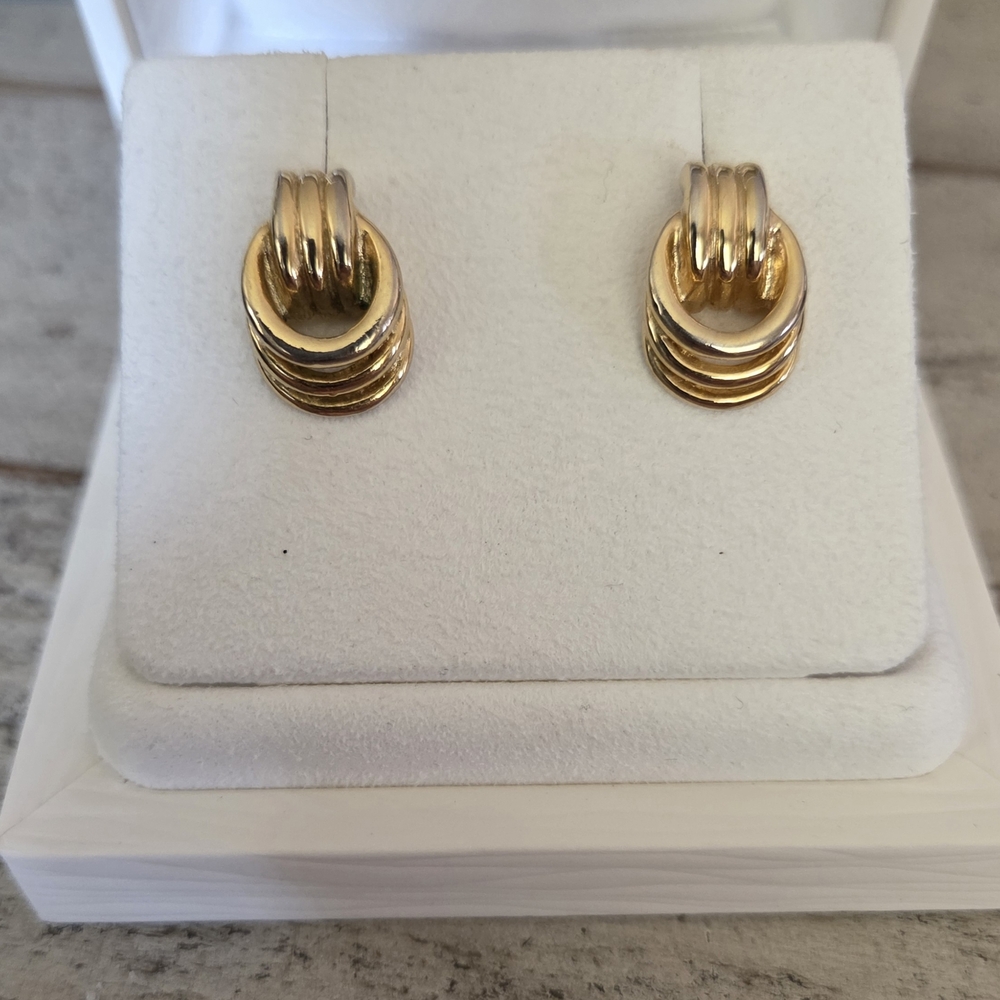 Gold Twisted Knot Earrings